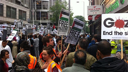 Protestas en Londres y París contra ataques a Gaza